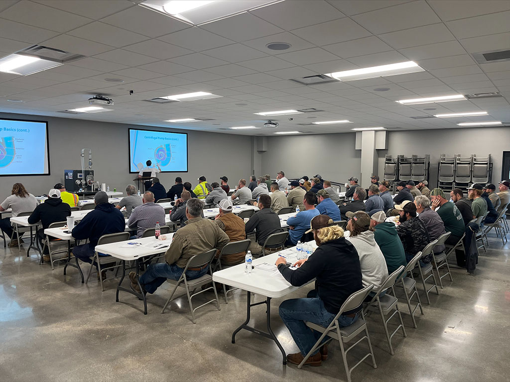 Pump seminar attendees at the First Utility District of Knox County Event Center